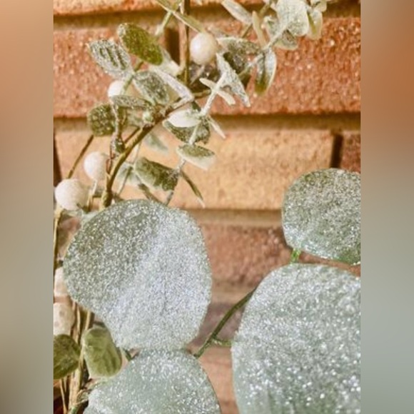 *Glitter Frosted Eucalyptus Spray, 16” - Picture 4 of 10